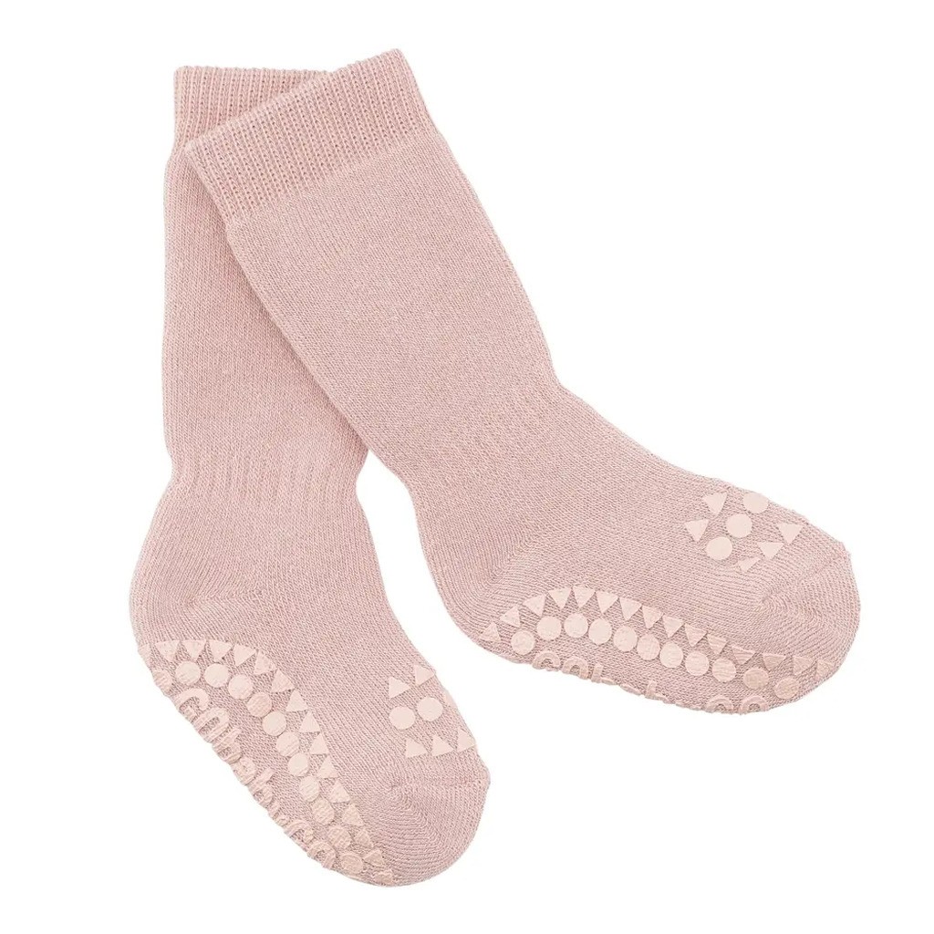 Skridsikre Strømper Terry Bomuld - Soft pink - 20/22