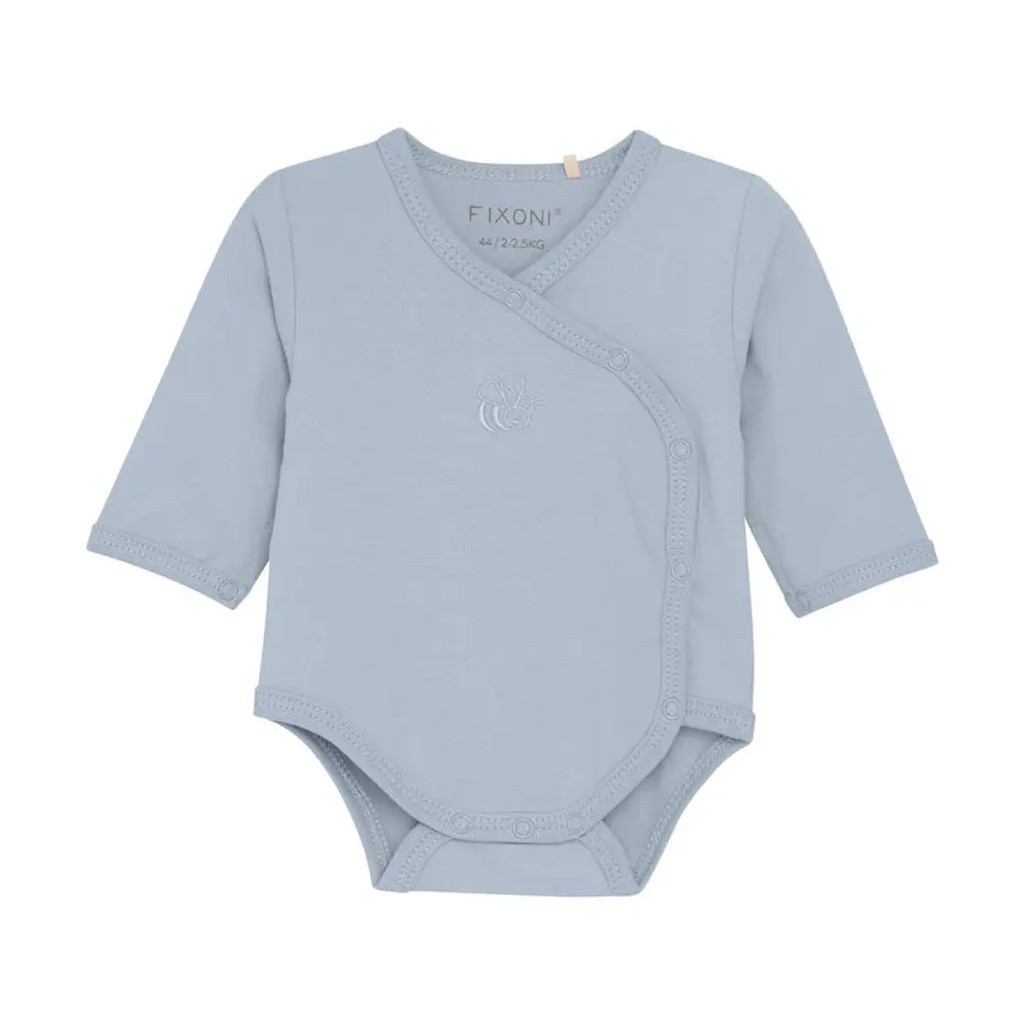 Slå-om Body Langærmet - Zen Blue - 38
