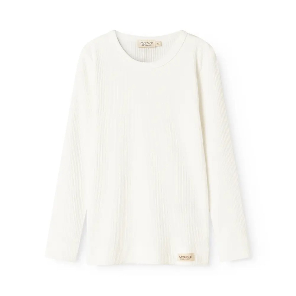 T-shirt, langærmet - Gentle white - 92