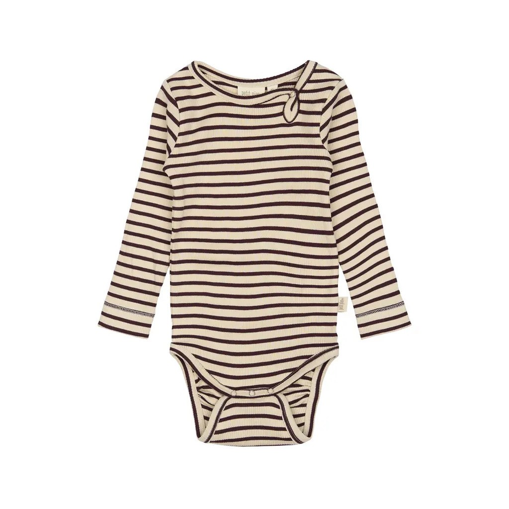 Body ls - Dark Grape/Off White - 80