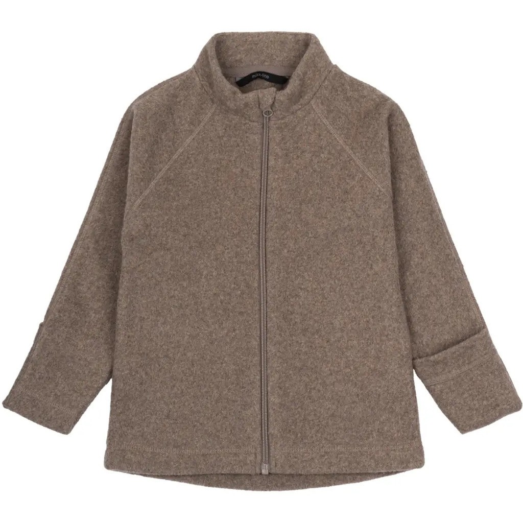 Bomuld Fleece Baby Jakke - MELANGE DENVER - 74