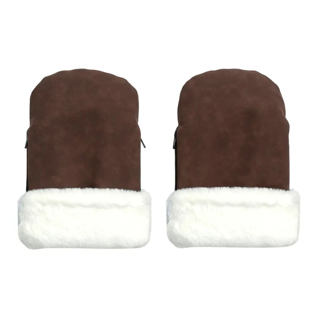 Østerbrohandsken - Chocolate Brown Faux Suede