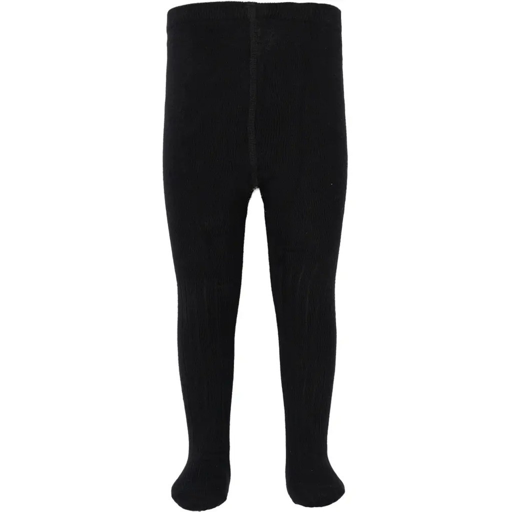 Bamboo strømpebukser - BLACK - 3-4Y