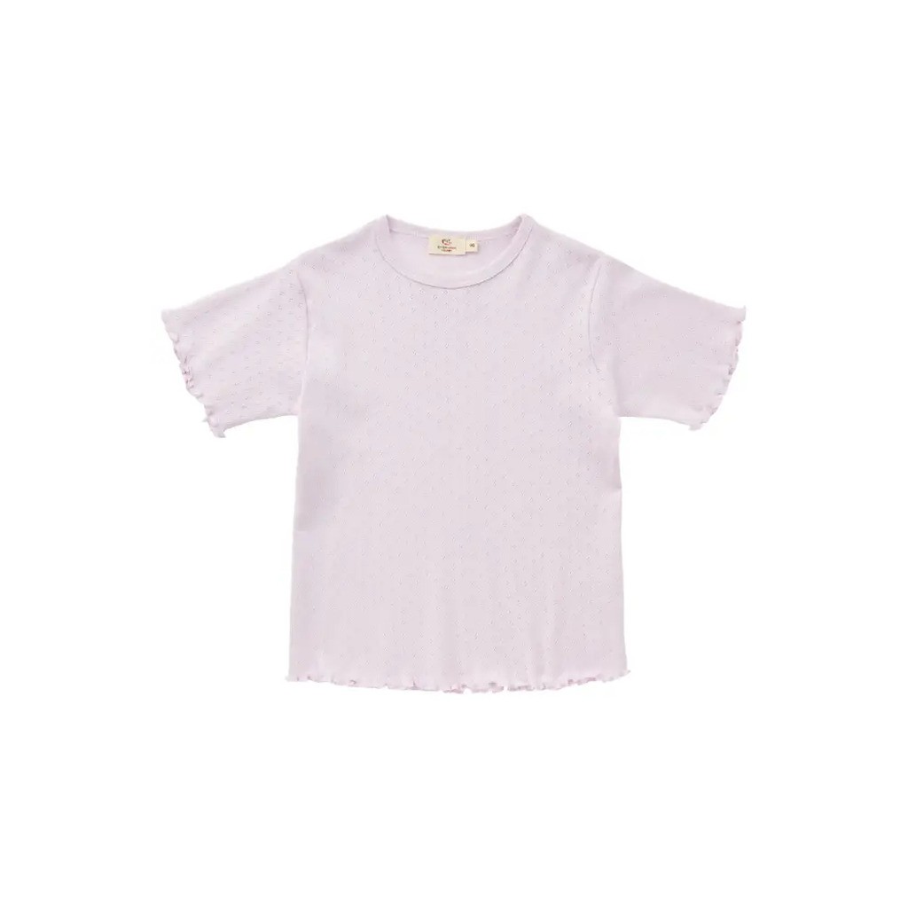 Sommer pointelle t-shirt - LAVENDER - 80