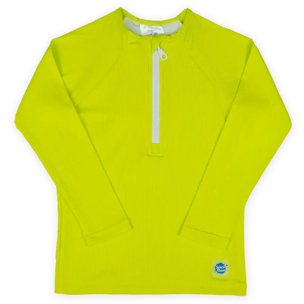 Premium Rash Badebluse - LIME - 2-3 ÅR