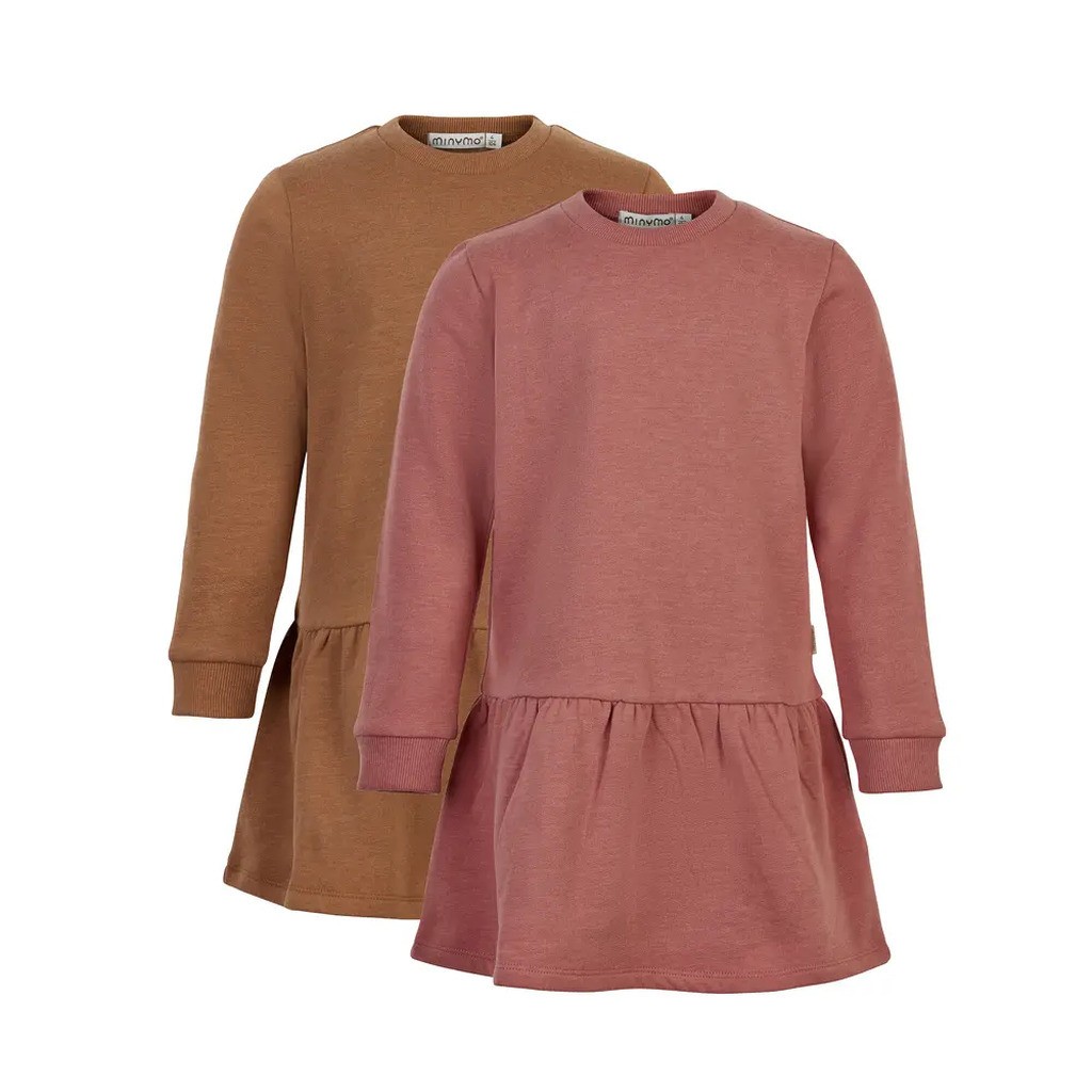 Sweat kjole langærmet 2-pak - 411 - 110