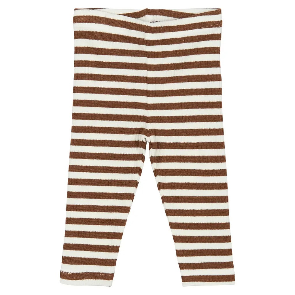 Fro Rib Leggings - Toffee striped - 74