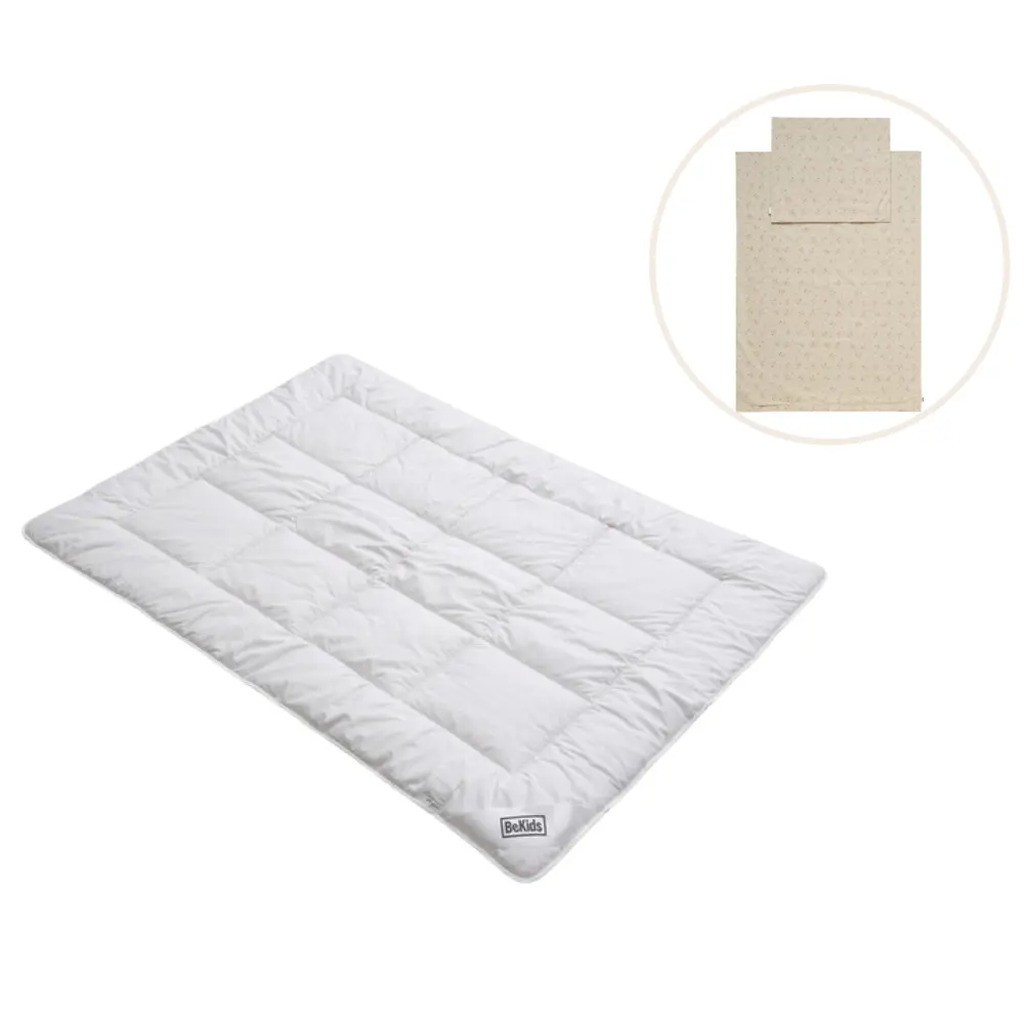 Baby ulddyne med sengetøj - Misty rose