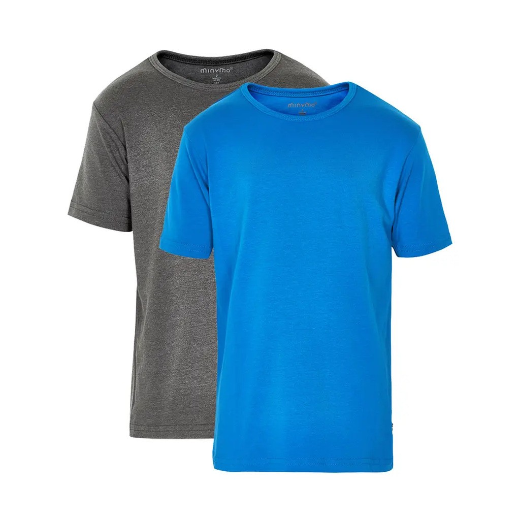 2 Pak Basic T-Shirts - 751 Directoire Blue - 152