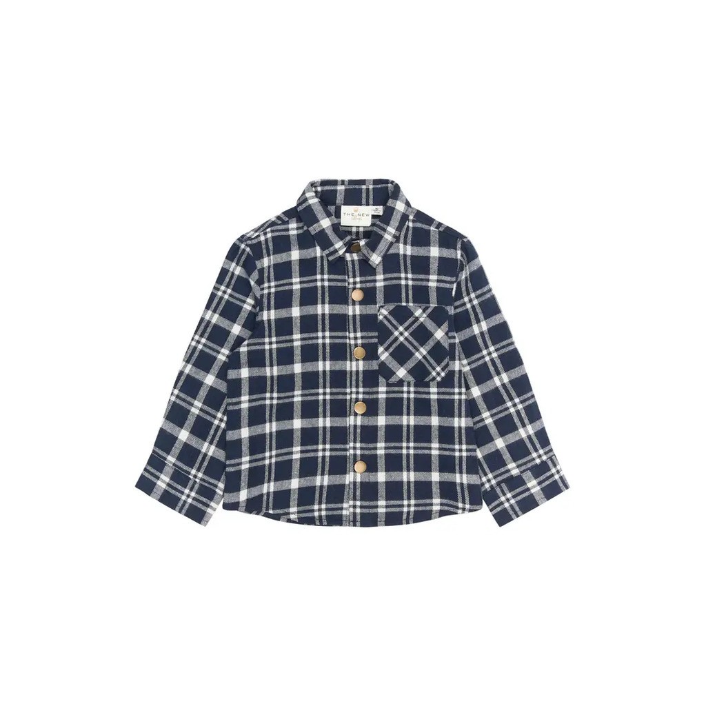 Riggs Flannel Skjorte - NAVYBLAZER - 98