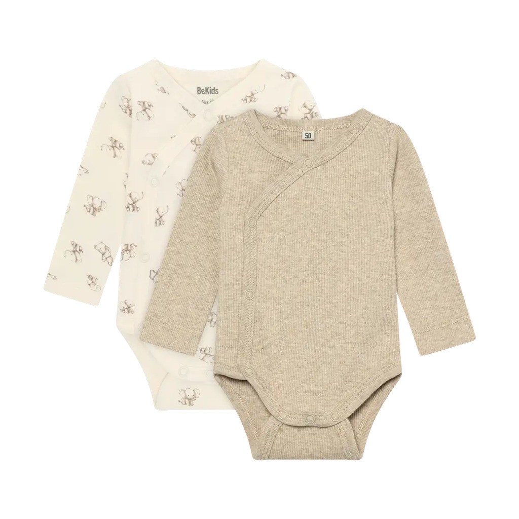 Wrap Body Langærmet (2-pak) - 2350 - 50