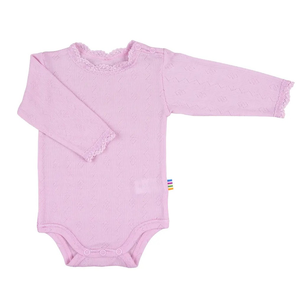 Langærmet Body - LYSERØD -    80