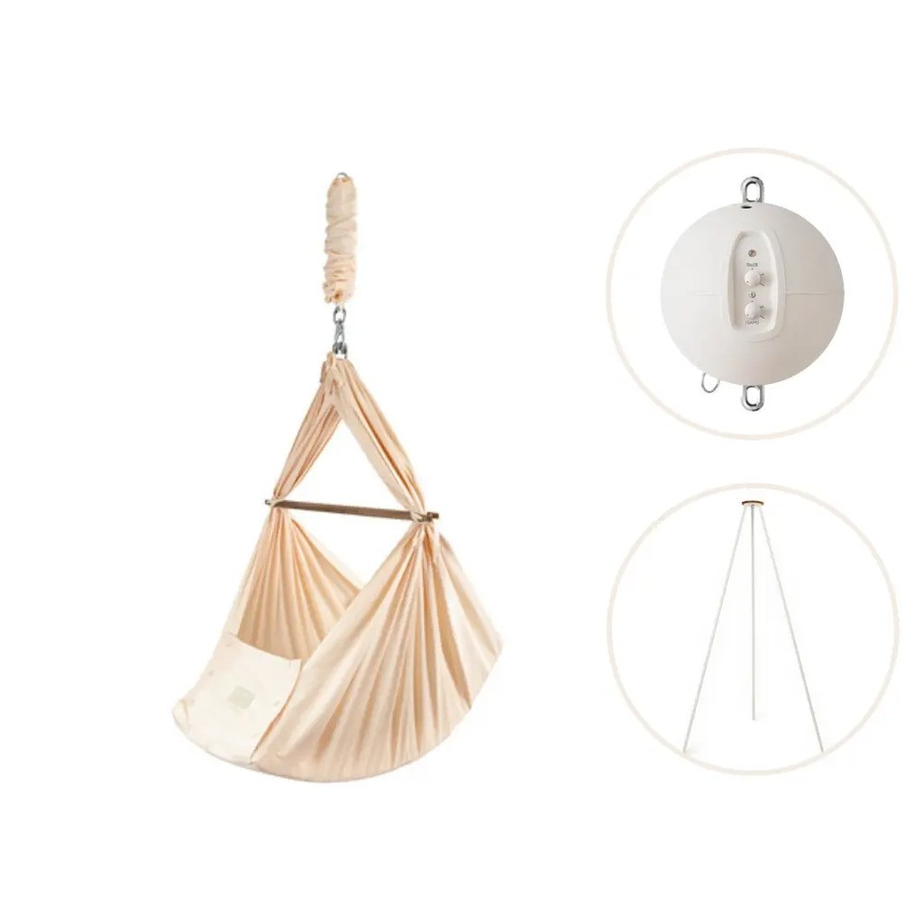 Slyngevugge inkl. motor og stativ - Natur