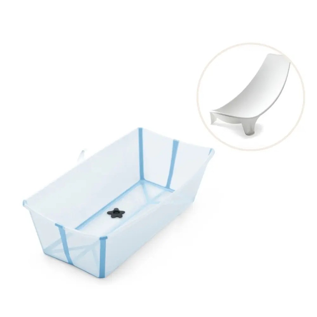 Flexi Bath XL inkl. newborn support - Ocean blue