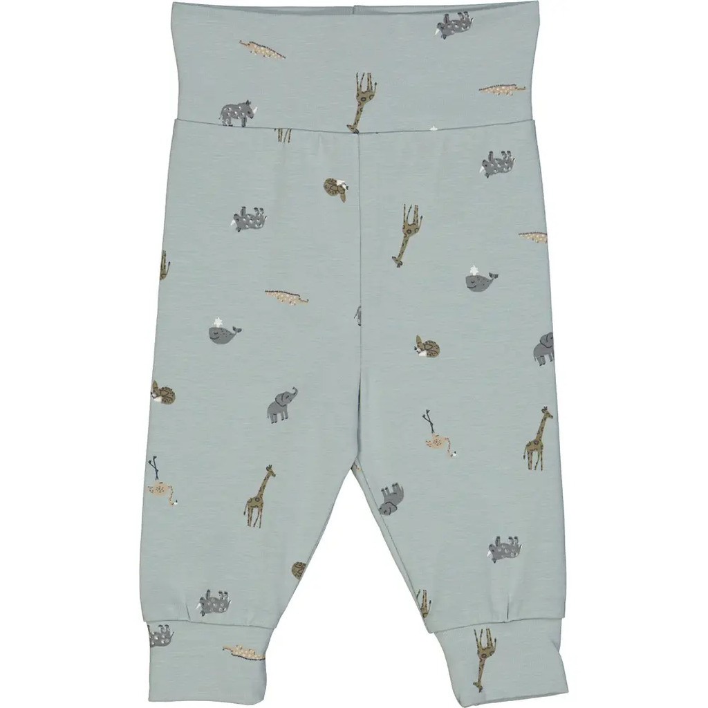 Mini me bukser med print - Jasmin blue - 44