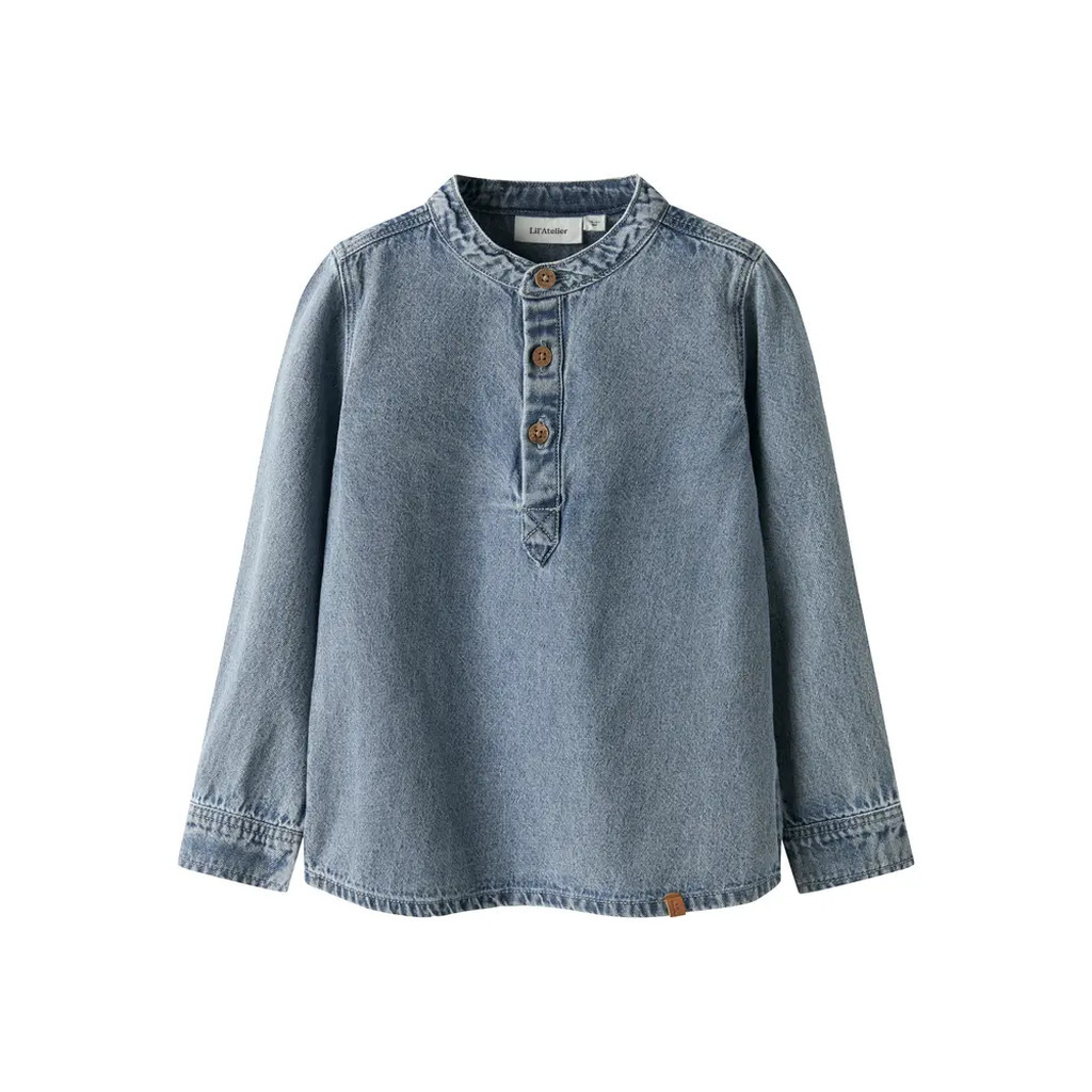 Taya Denim Skjorte - Medium blue denim - 104