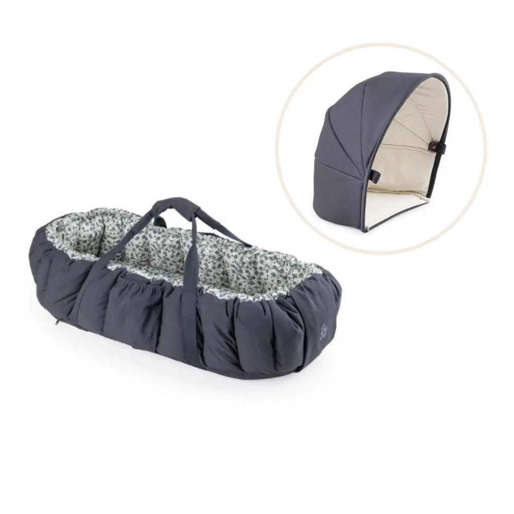 Sebra lift med kaleche - Blue olive