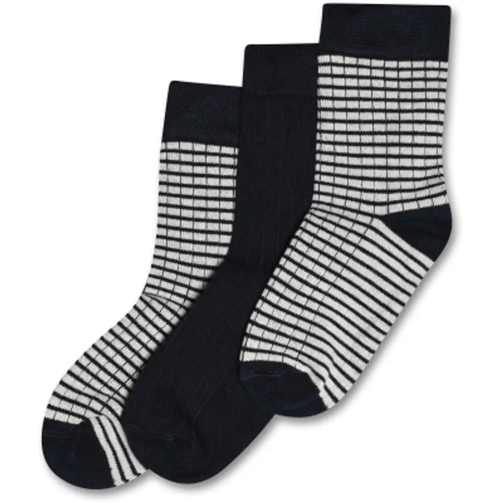 Bamboo Strømper 3 pak - Navy - 35/38