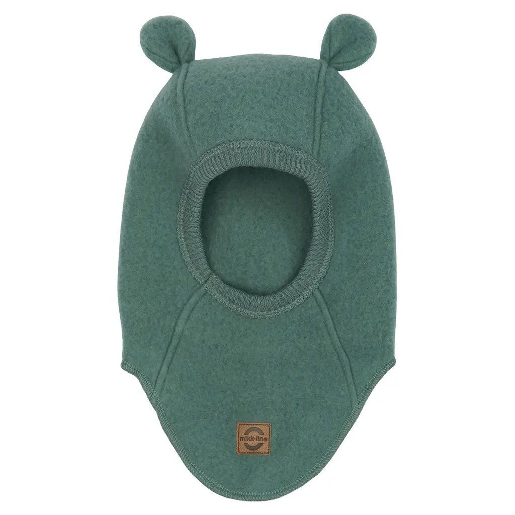 Uld elefanthue med ører - Balsam green - 62-68 CM