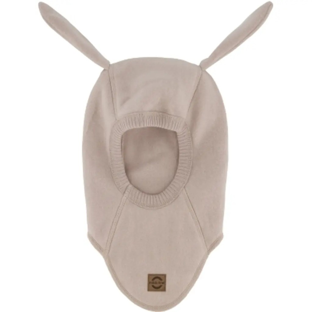 Bomulds elefanthue med lange ører - WARM TAUPE - 86/92