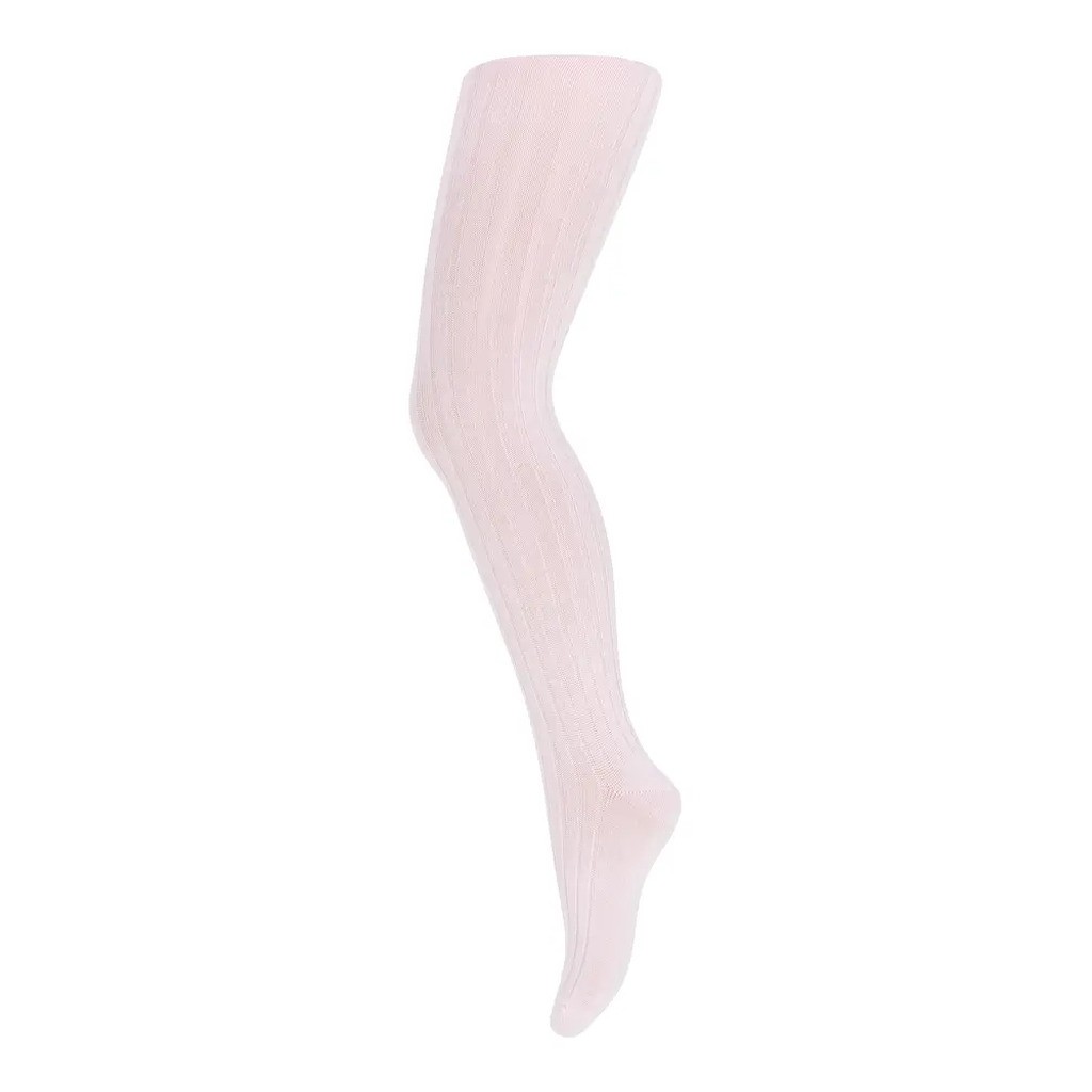 Basic rib strømpebuks - Cherry Blossom - 90