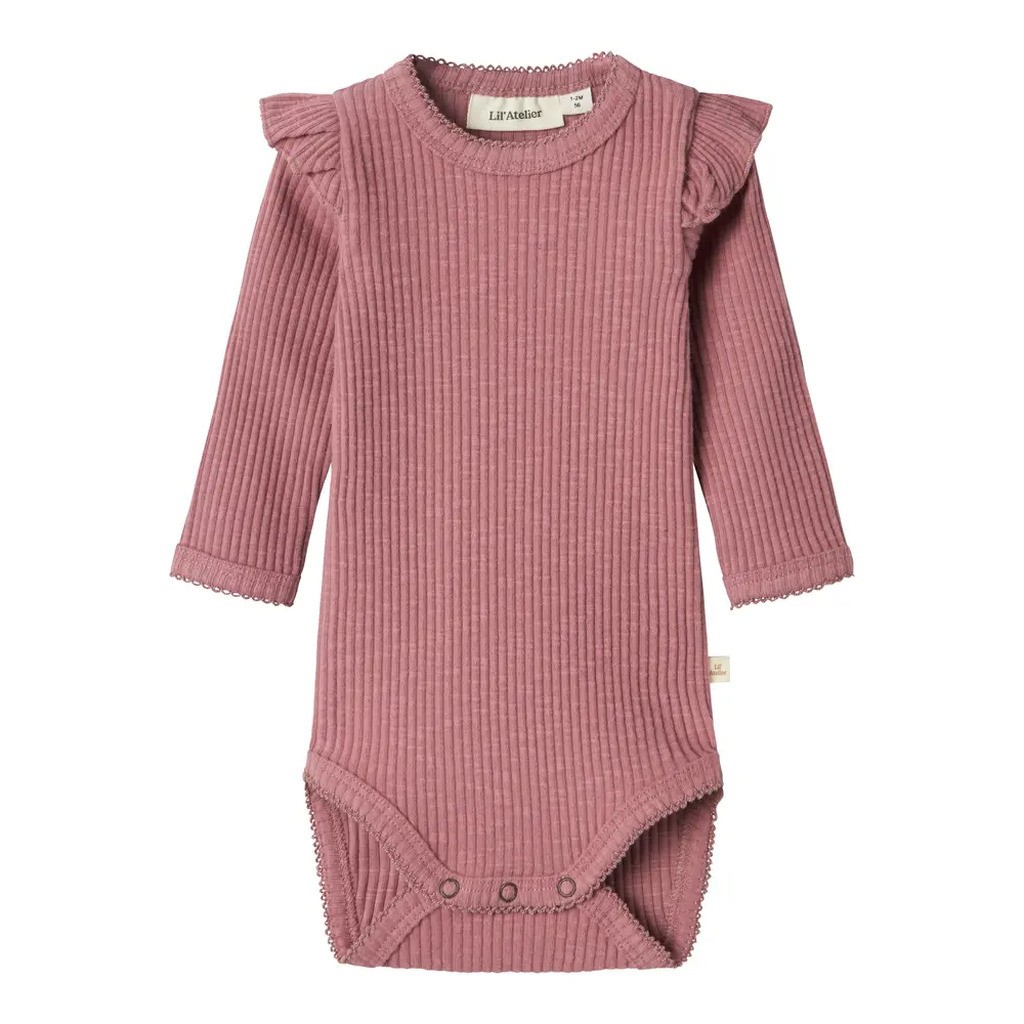 Raja langærmet slim body - NOSTALGIA ROSE - 62