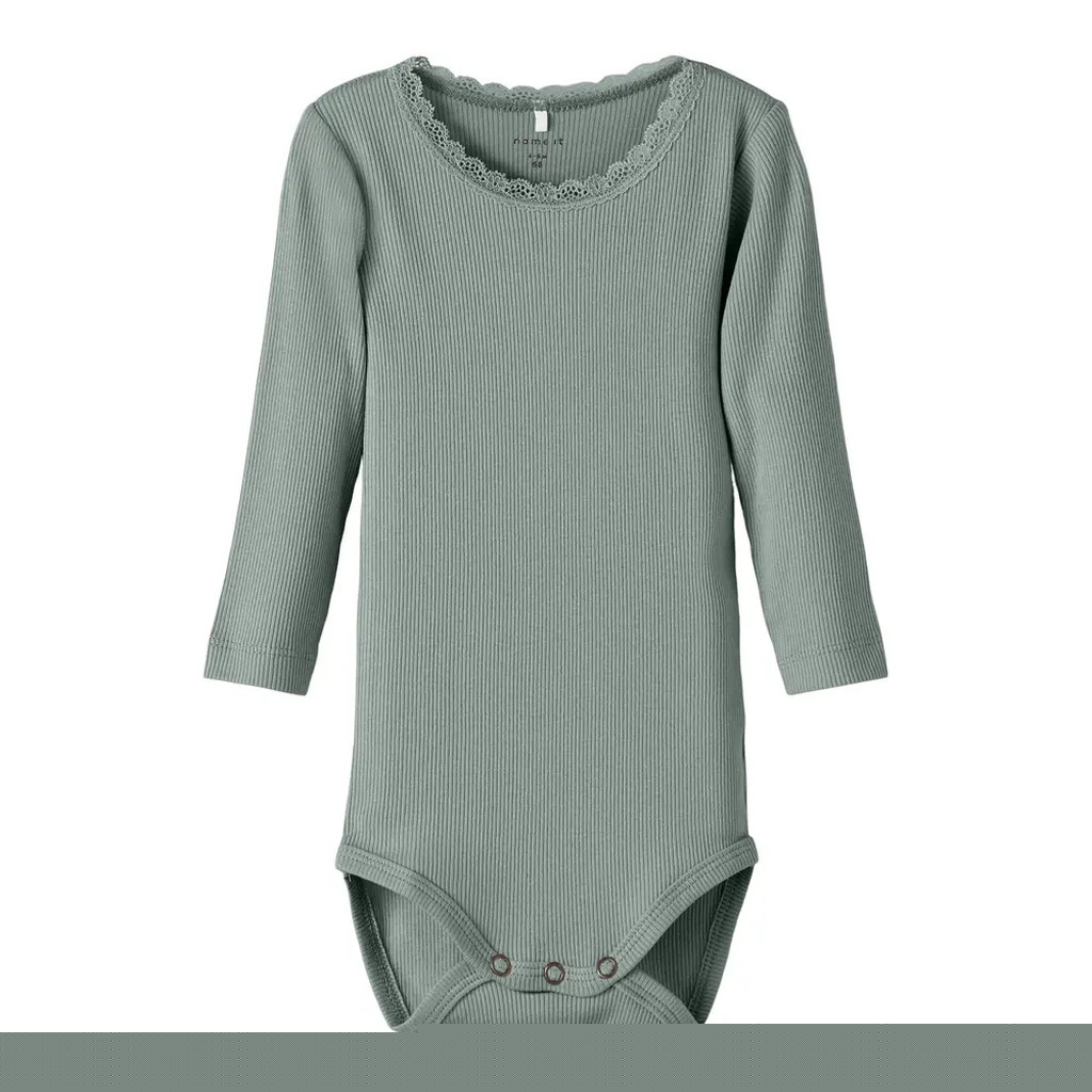 Kab langærmet boby - Slate gray - 50