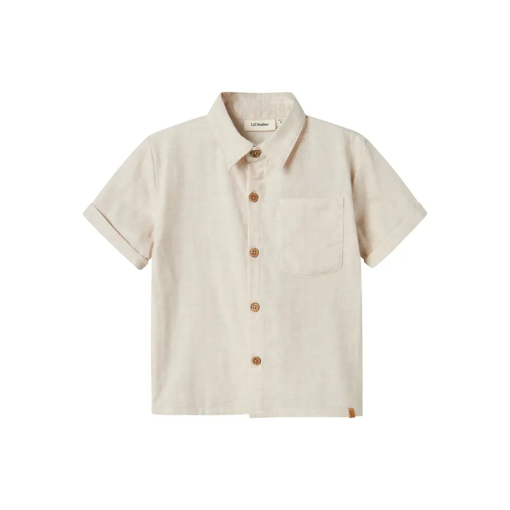 Tarou kortærmet løs skjorte - BLEACHED - 98