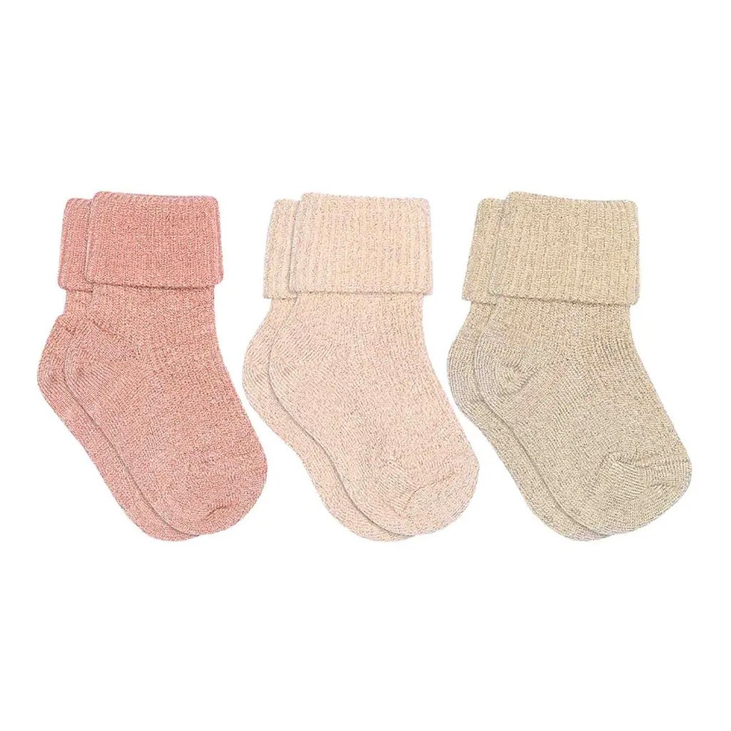 Ida glitter 3-pak strømper - 1247 - 19/21