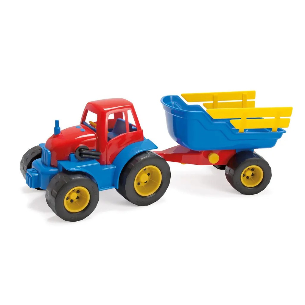 Traktor m. hænger-plastikhjul