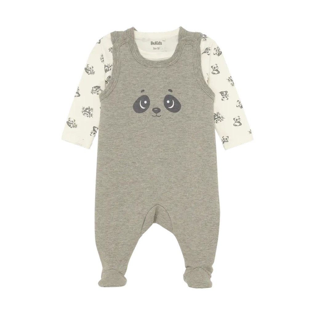 Sæt m. Body Langærmet+Overall - 9709 - 70