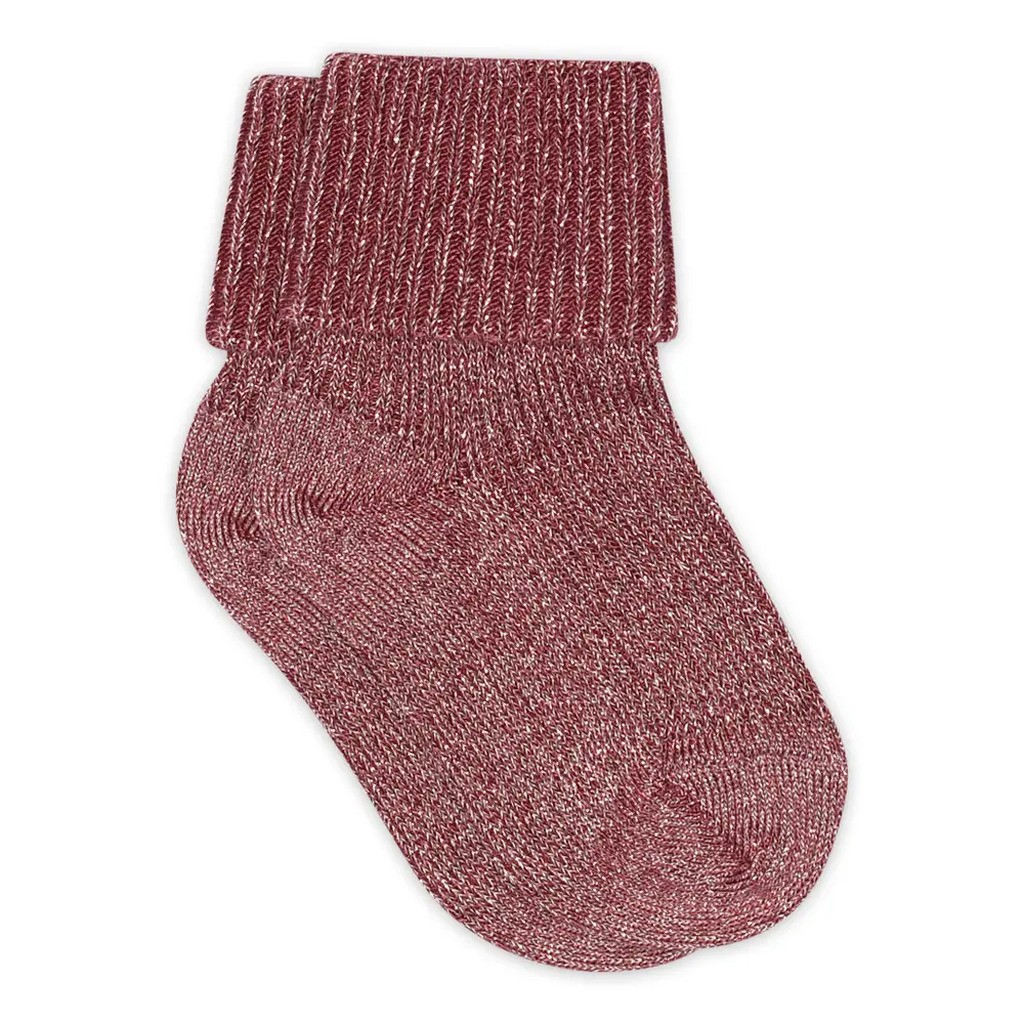 Ida glitter strømper - Maroon - 17/18