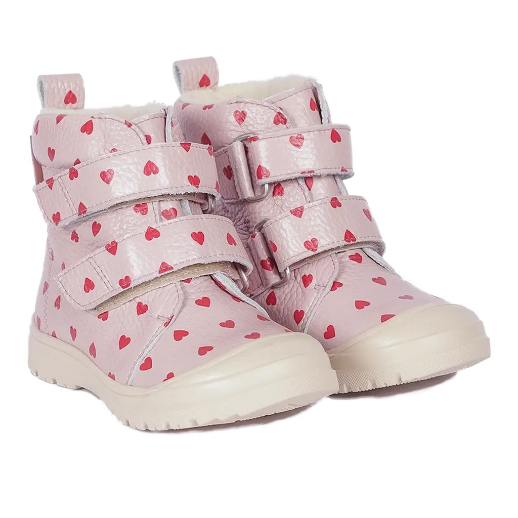 Vandafvisende TEX-støvle med hjerteprint - ROSEHEARTS - 30