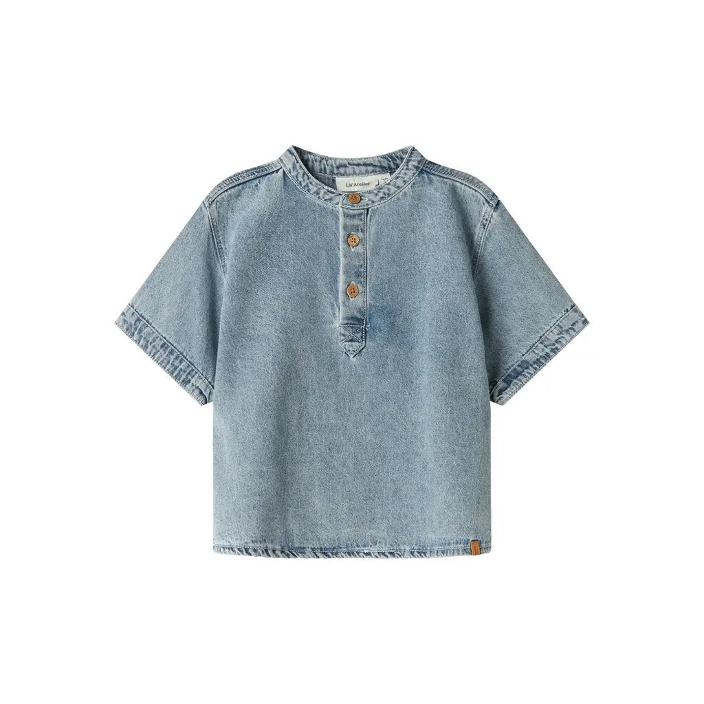 Fundo ss løs dnm skjorte - MEDIUMBLUE - 116