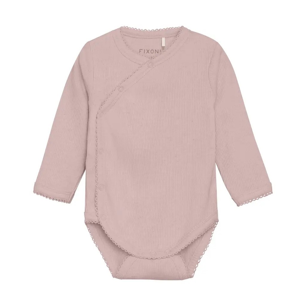 Melange Rib Wrap Body Langærmet - 5016 - 44