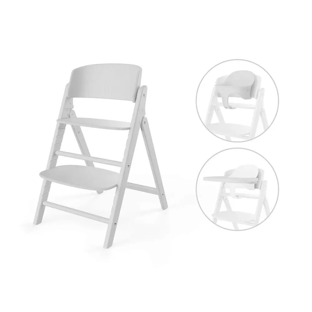 Højstol, Click&fold  3i1 sæt, All White
