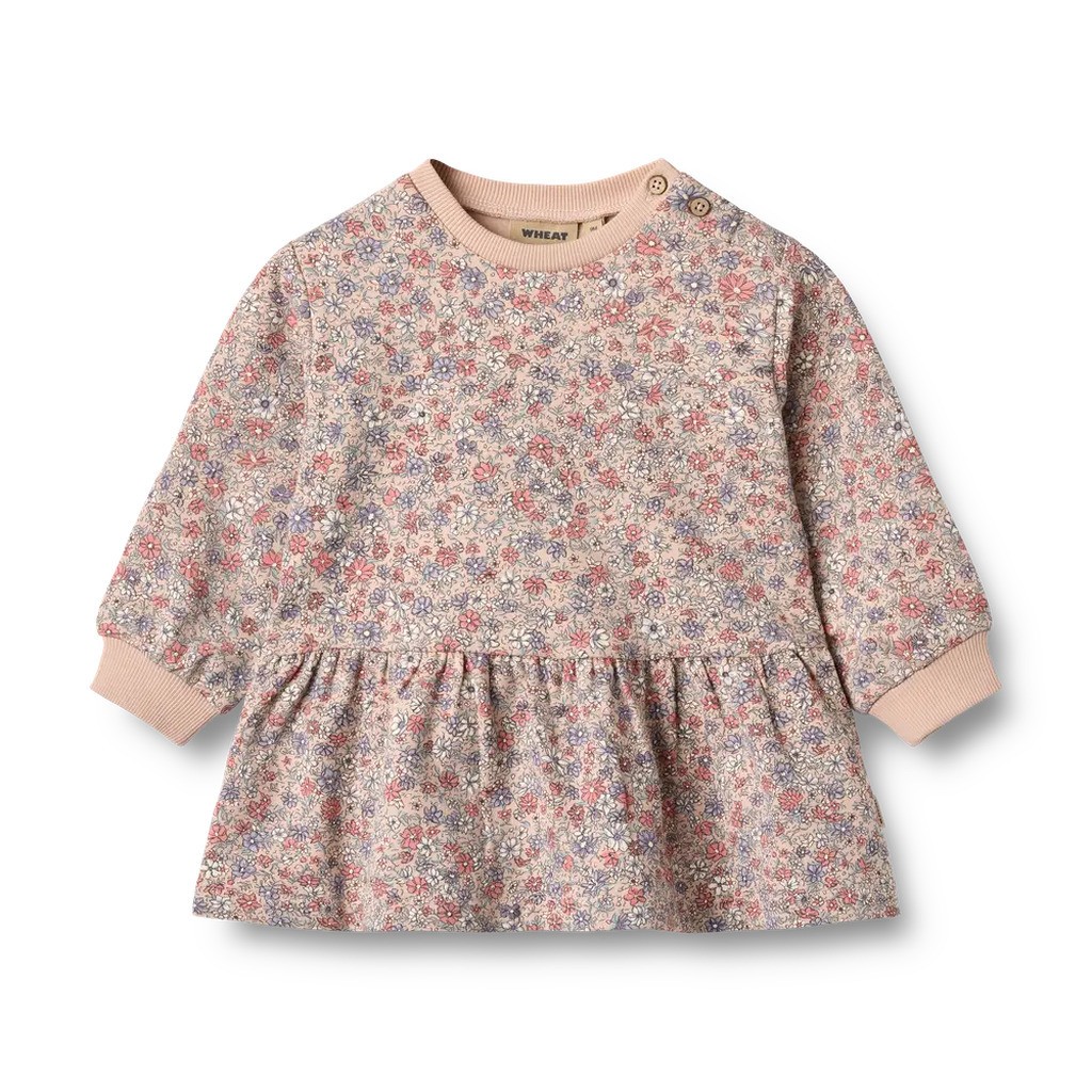 Zenia Sweatkjole - Rose dust flowers - 9 MDR.