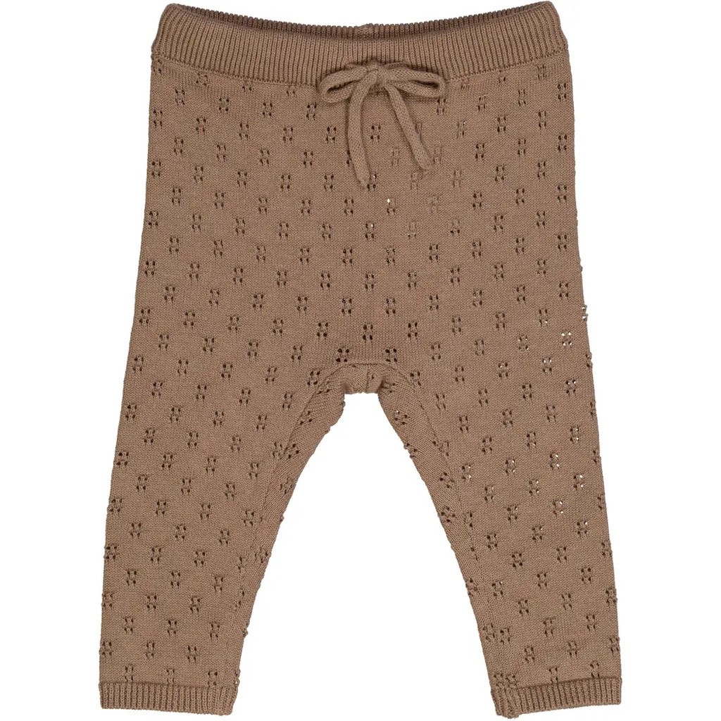 Strikkede bukser - Walnut - 62