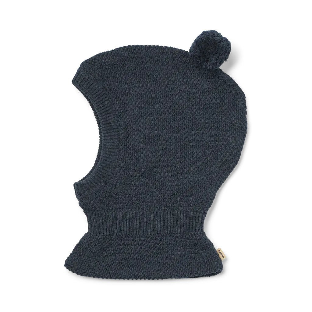 Pomi Strikket Elefanthue - Ink melange - 1-3 ÅR