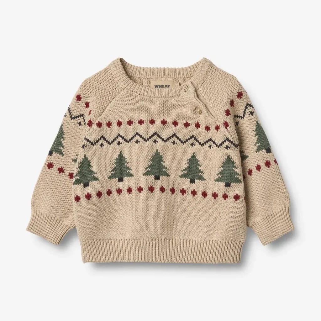 Balou Jacquard Pullover - Warm Sand - 68/6 MDR.