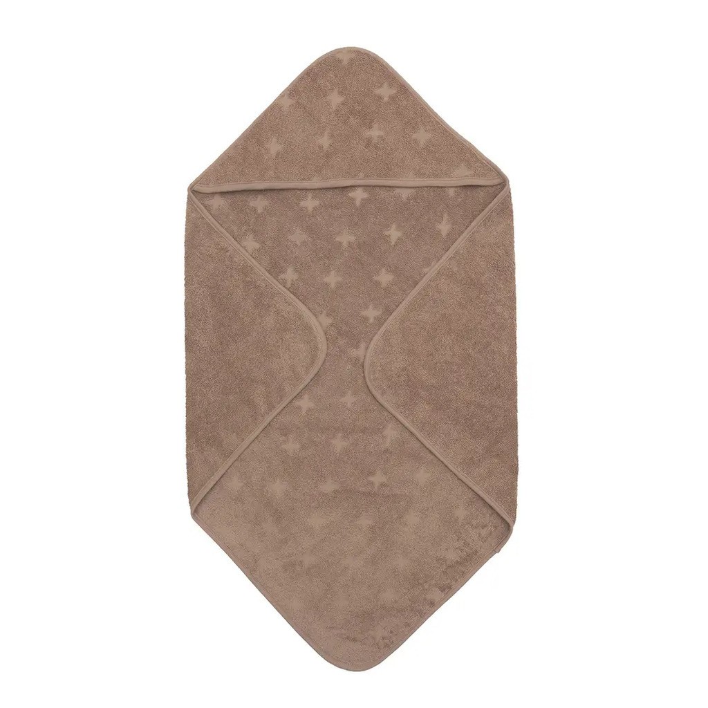 Håndklæde med hætte, 70 x 70 cm - Walnut