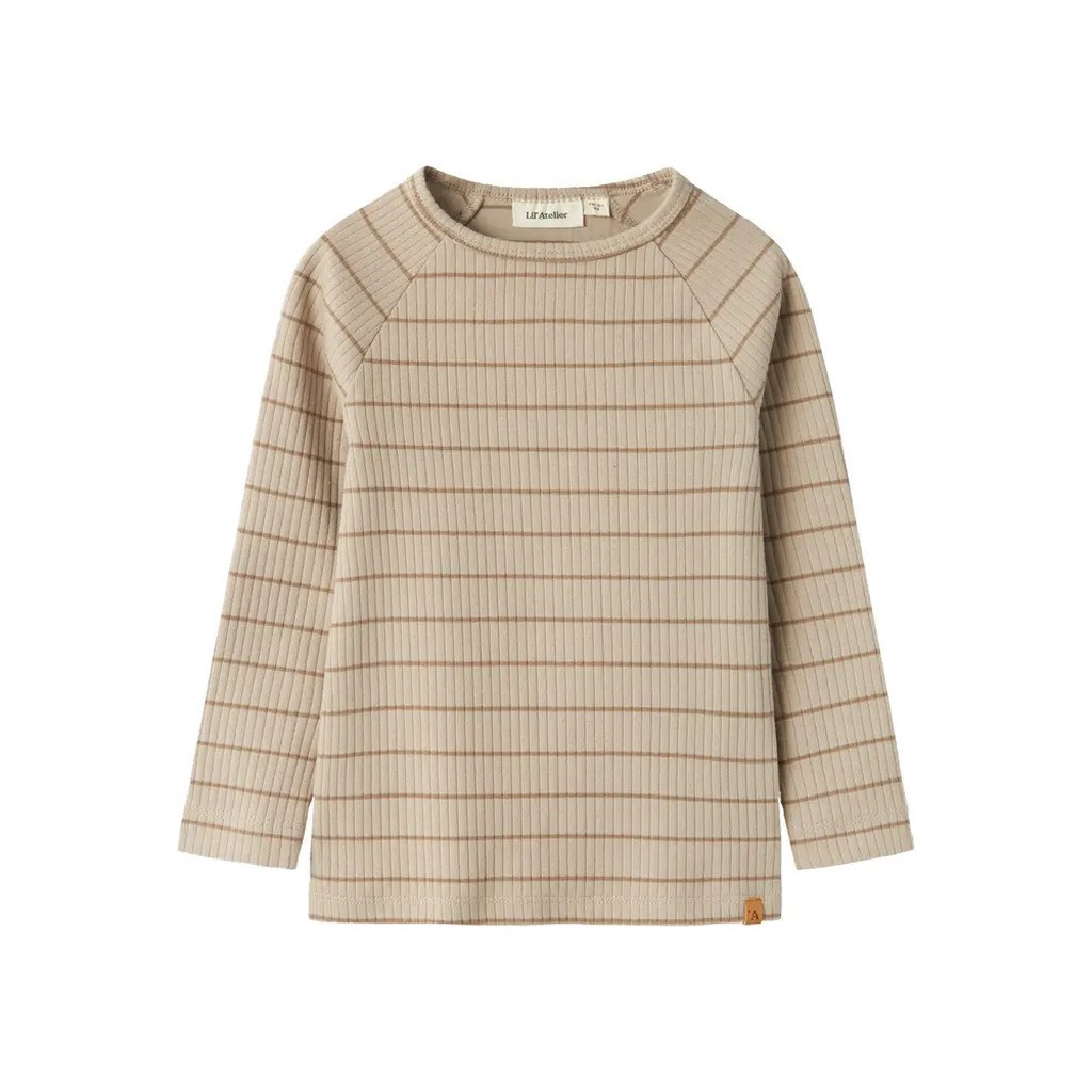 Kail langærmet slim top - PURE CASHMERE - 104