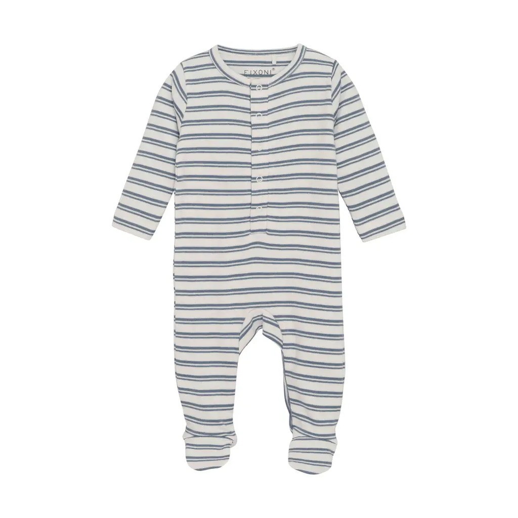 Romper LS m. Fødder Rib - 7030 - 56