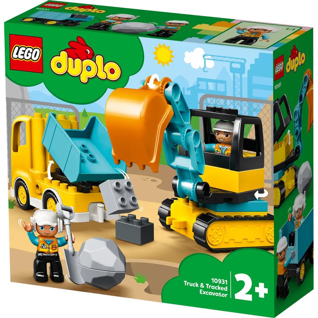 Lastbil og gravemaskine på larvefødder 10931 LEGOÂ® DUPLOÂ®