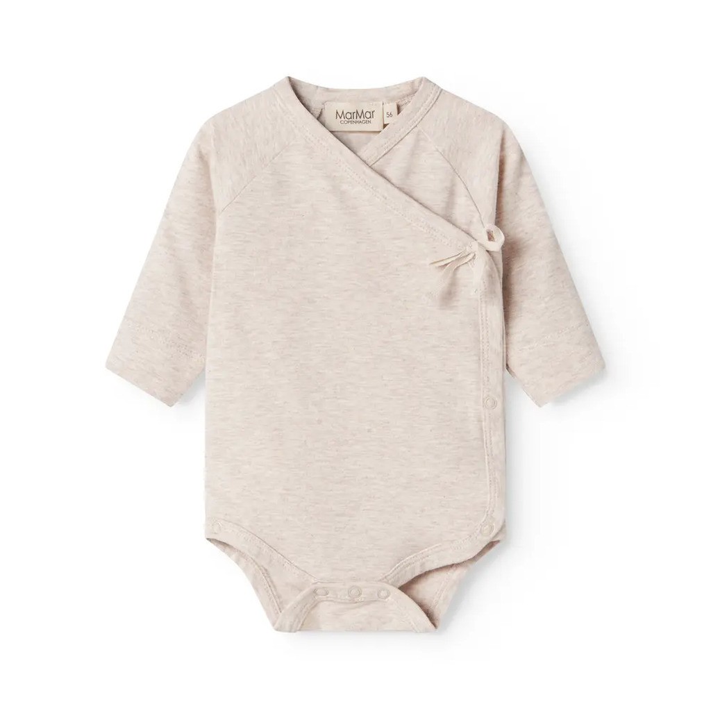 Belita Slå-om-body - Light beige melange - 62