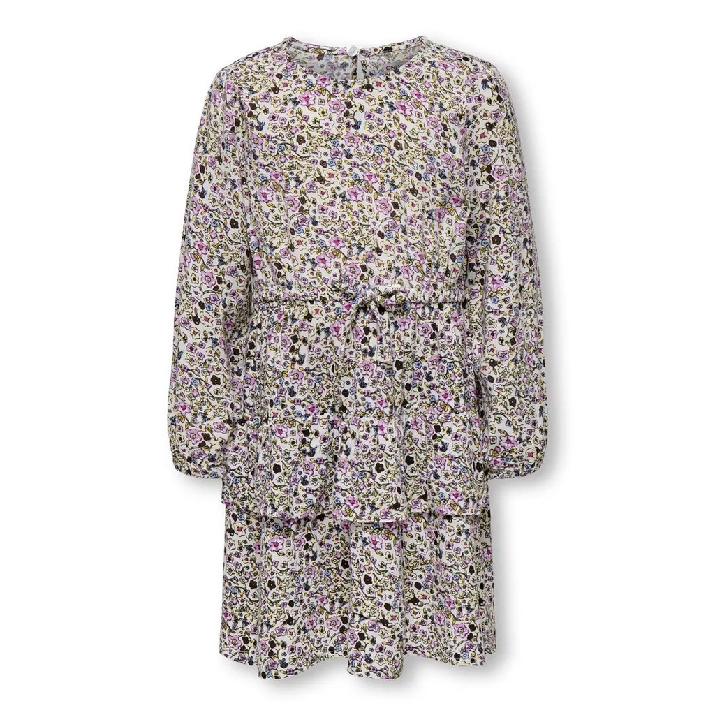 Bella ls v-neck kjole aop - CLOUDDANCE - 104