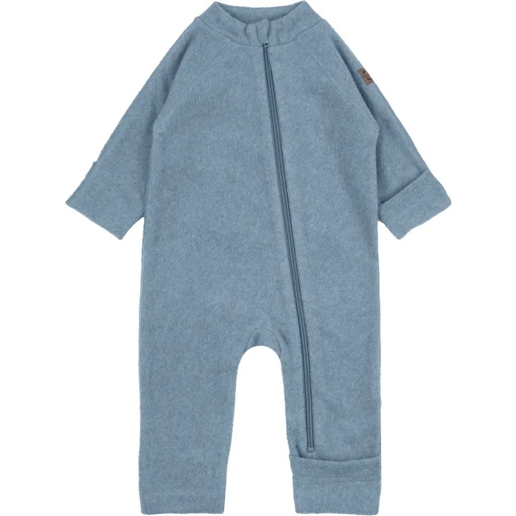 Bomuld Fleece Baby dragt - FADEDDENIM - 3 MDR.