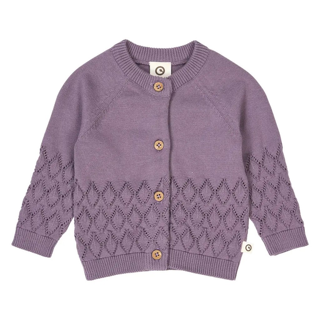 Strikket Cardigan - Lilac fog - 92