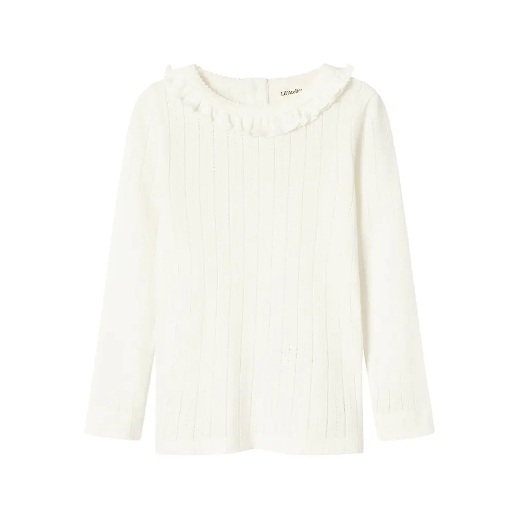 Rachel nis langærmet slim top - COCONUT MILK - 92