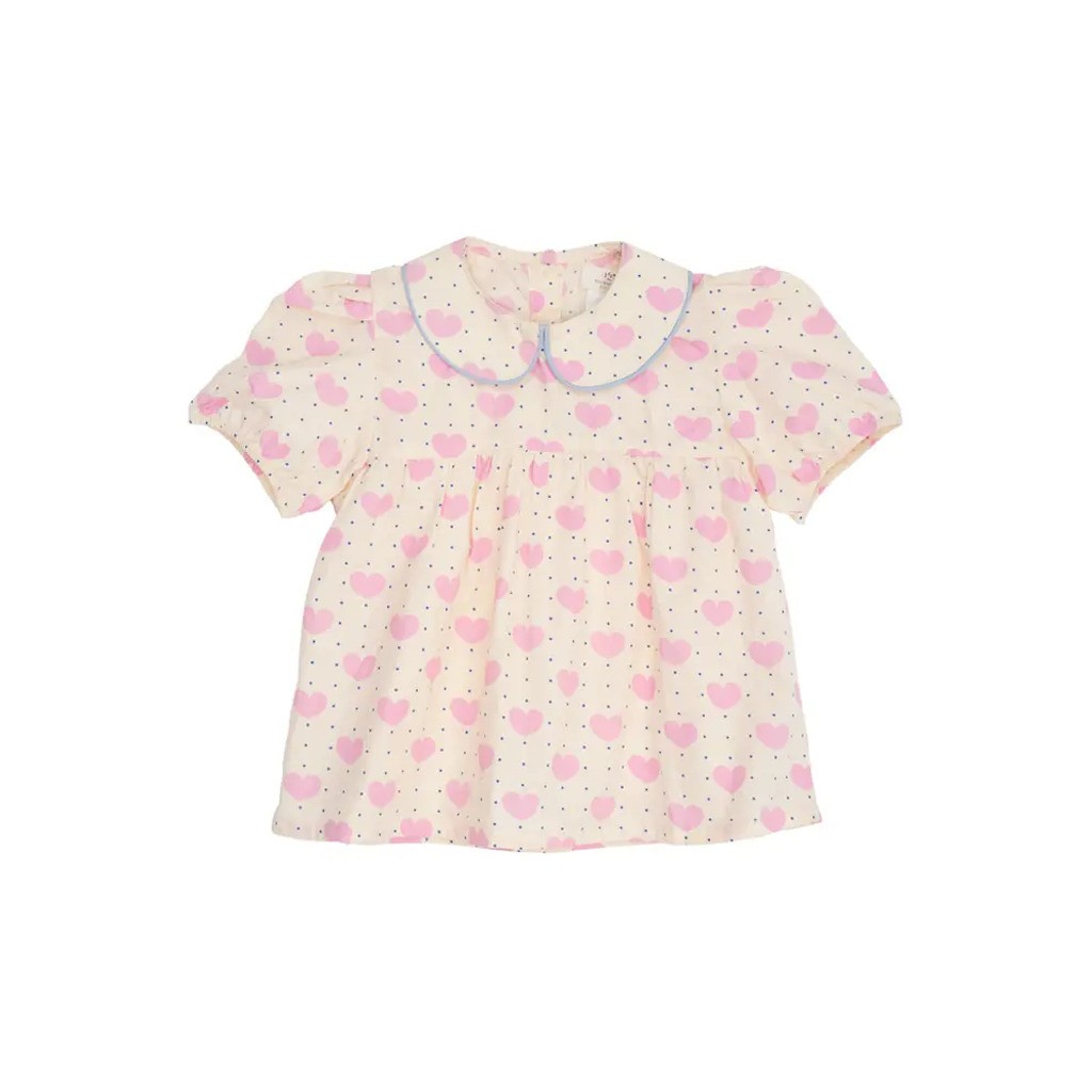 Bluse m. hjerter - HEART AOP - 116